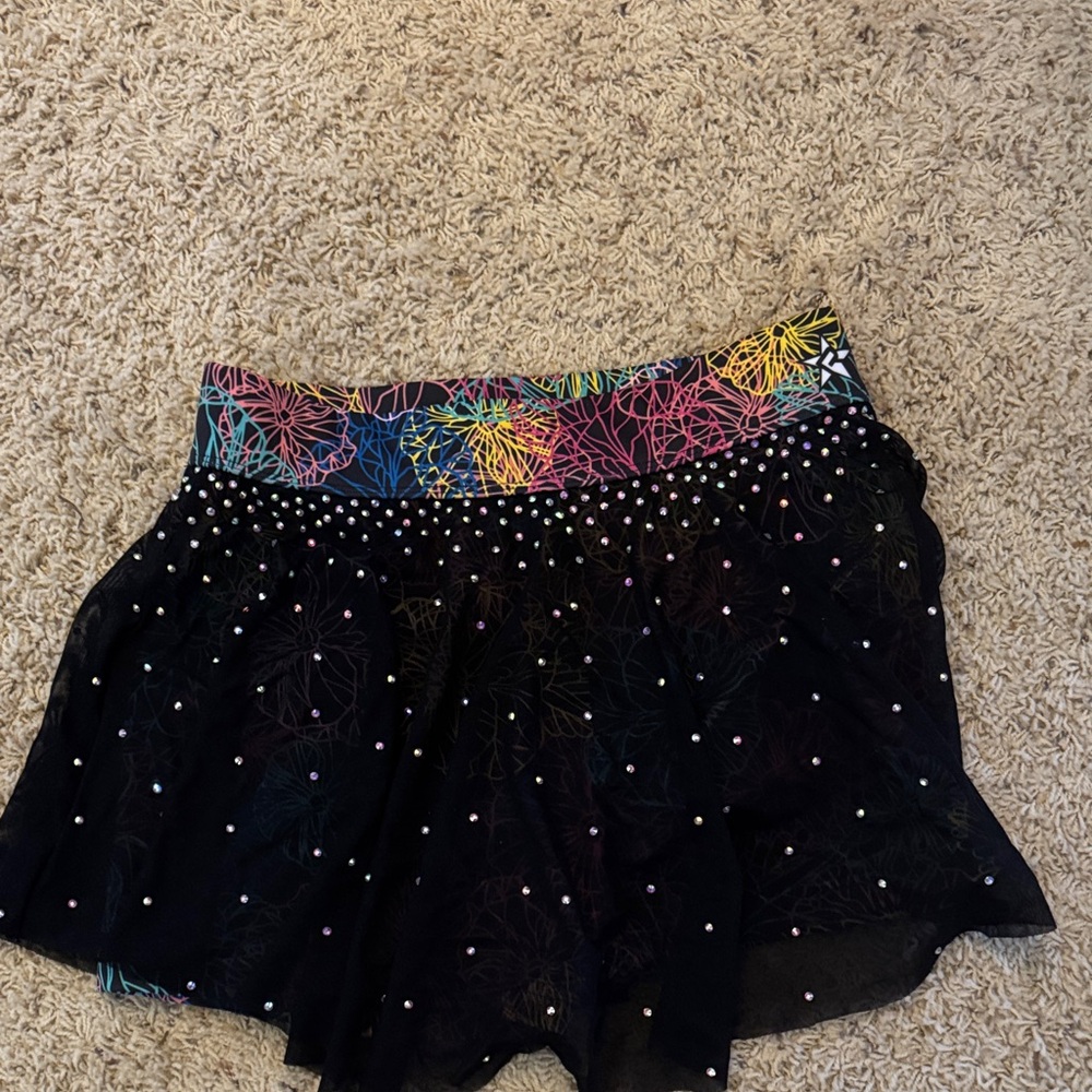 Colorful Women's Skirt with crystals.